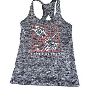 Under Armour Racerback Tank Top Gray and Black